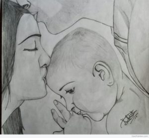 Fantastic Family Pencil Sketch Tutorials Pencil Sketch Of Family Love | Desipainters Picture