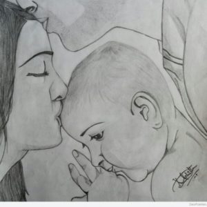 Family Pencil Sketch