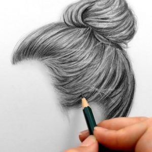 Hair Pencil Sketch