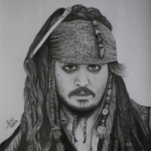 Jack Sparrow Pencil Drawing