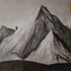 Mountain Pencil Sketch