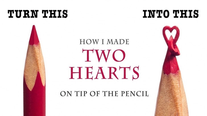 Fantastic Pencil Carving Heart for Beginners I Carve Two Hearts From A Red Color Pencil 2Mm Pics