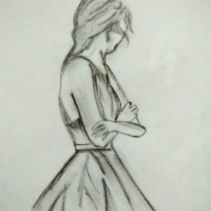 Sad Pencil Sketch