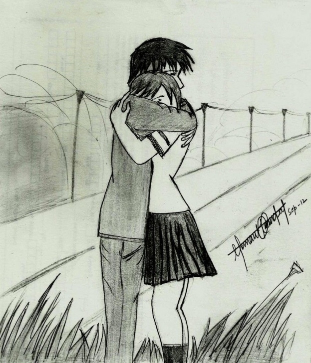 Fascinating Beautiful Pencil Sketches Of Love Couple Tutorial Pencil Sketches Of Couples In Love Cute Couple Hemant Kandpals Art Photo