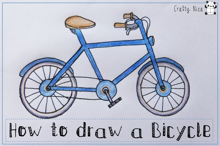 Fascinating Bicycle Pencil Drawing Easy Bike Drawing, Pencil, Sketch, Colorful, Realistic Art Images Images