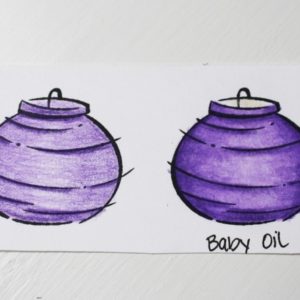 Blending Colored Pencils With Baby Oil