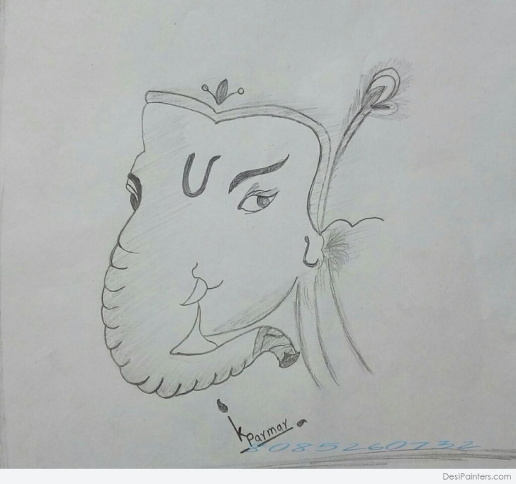 Fascinating Ganesh Ji Pencil Sketch Lessons Pencil Sketch Of Lord Ganesh Ji | Desipainters Pics