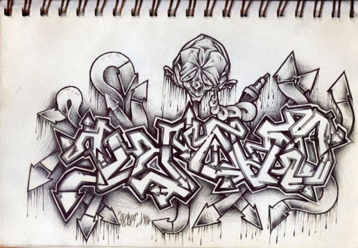 Fascinating Graffiti Art Pencil Easy Graffiti Pencil Drawing At Paintingvalley | Explore Collection Picture