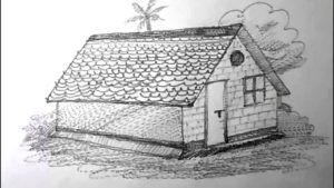 Fascinating House Pencil Sketch Tutorials How To Draw A House For Kids Pencil Drawing | Yzarts Pic