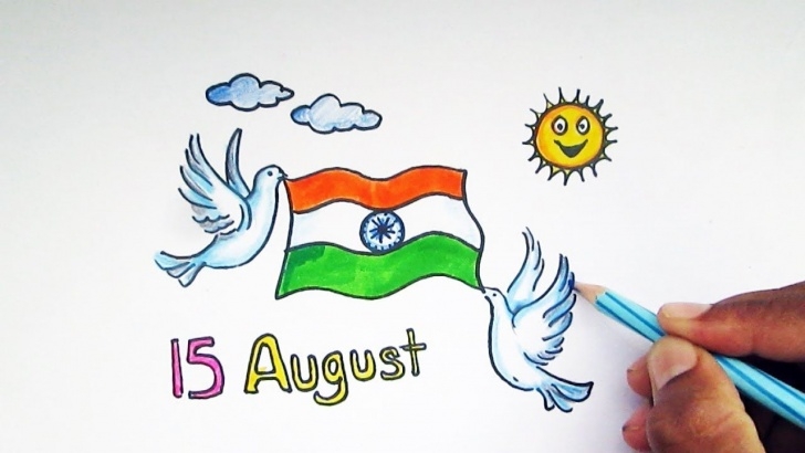 Fascinating Independence Day Pencil Sketch for Beginners Independence Day Drawing Pictures Images: All Kids And Schools Images