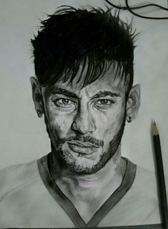 Fascinating Neymar Pencil Drawing Easy Pinterest Photo
