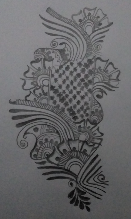 Fascinating Pencil Sketch Design Tutorials Pencil Sketch Of Mehendi Design.. — Steemit Pics
