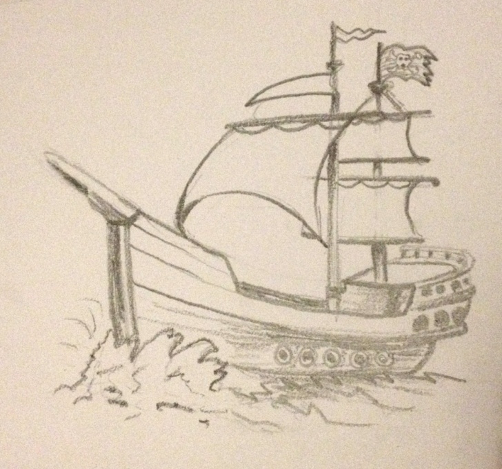 Fascinating Ship Pencil Sketch Tutorial Ship Sketch In Pencil Images And Ship Sketch In Pencil Images Pirate Pic