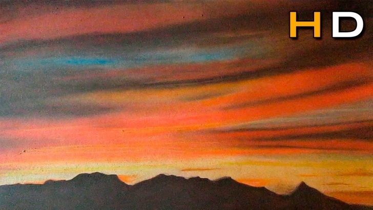 Fascinating Sunset With Colored Pencils Lessons How To Draw A Sunset With Colored Pencils Pitt Pastel - Drawing Landscape Pic