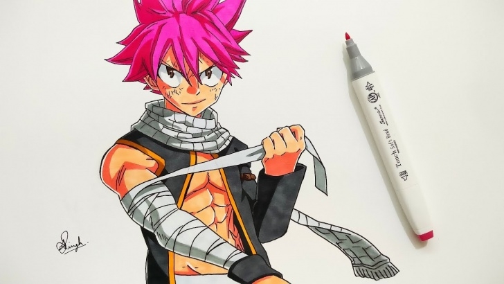 Fine Aayush Pencil Art Tutorial Drawing Natsu - Fairytail (Requested) Pictures
