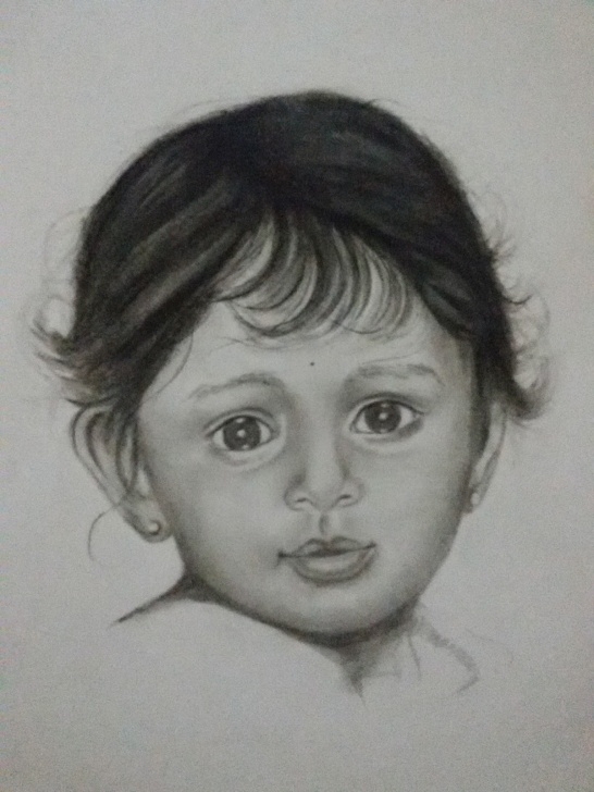 Fine Baby Girl Pencil Drawing Lessons My Paintings / Art Work: "baby Girl" Pencil Sketch Pic