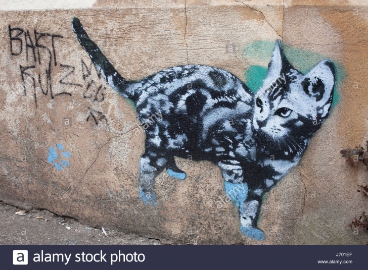 Fine Cat Graffiti Stencil Techniques for Beginners Cat Stencil Stock Photos & Cat Stencil Stock Images - Alamy Pictures