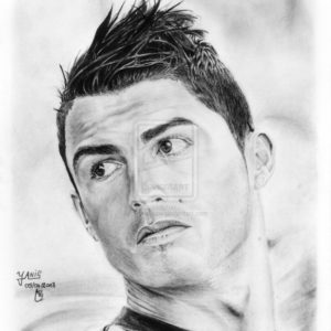 Cristiano Ronaldo Pencil Drawing