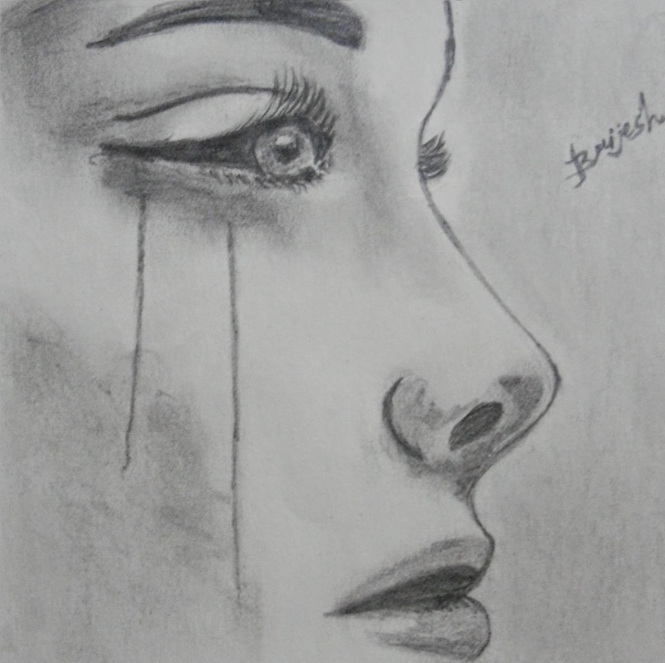 Fine Depressing Pencil Drawings Techniques for Beginners Depressed Girl Sketch At Paintingvalley | Explore Collection Of Pic