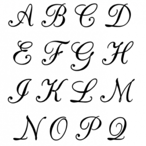 Free Printable Calligraphy Letter Stencils