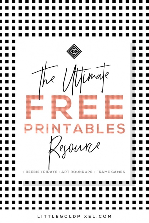 Fine Free Printable Wall Art Stencils Lessons Free Printables • Free Wall Art Roundups • Little Gold Pixel Pictures