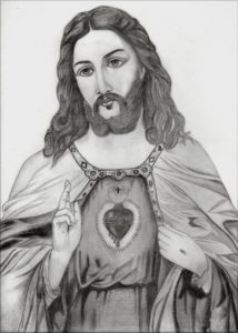 Fine Jesus Pencil Sketch Step by Step Sketch Picture Of Jesus At Paintingvalley | Explore Collection Image