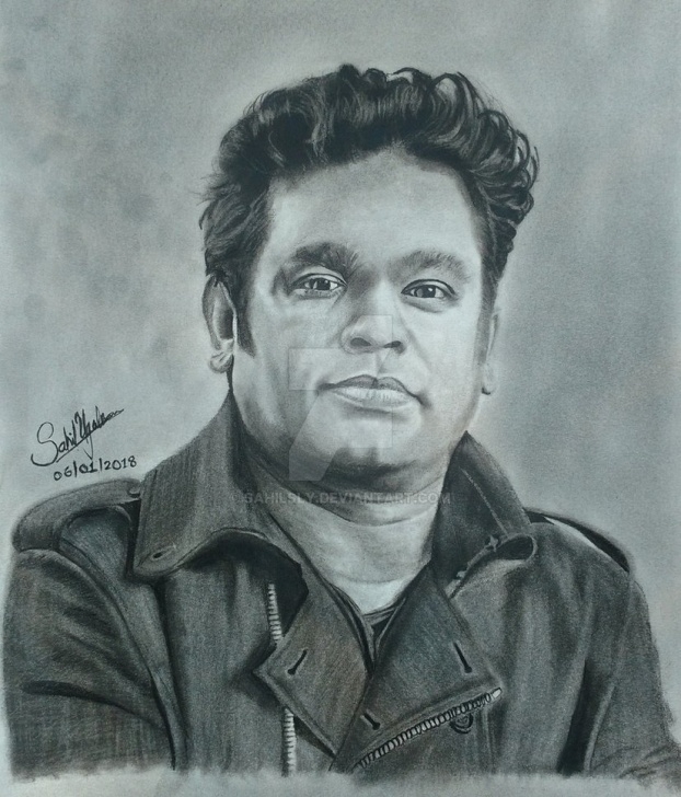 Fine Realistic Pencil Sketch Ideas Realistic Pencil Drawing Of A.r. Rahman By Sahilsly On Deviantart Pic