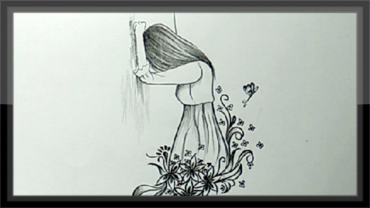 Fine Sad Drawings In Pencil Step by Step Cool Pencil Drawing A Beautiful Sad Girl Picture Easy Pics