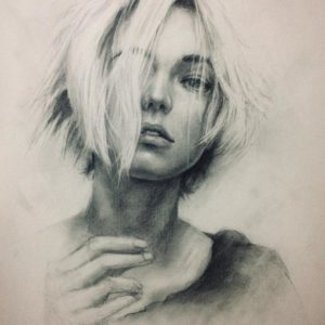 Sad Portrait Drawing