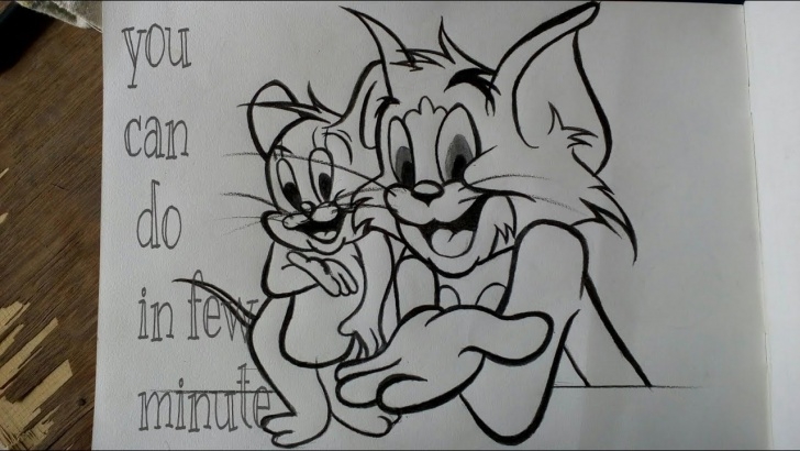 Fine Tom And Jerry Pencil Sketch Easy How To Draw The Tom And Jerry For Beginners Easy Pencil Painting Image