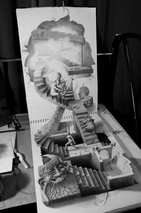 Fine Top Pencil Sketches Tutorials 33 Of The Best 3D Pencil Drawings | Bored Panda Pictures