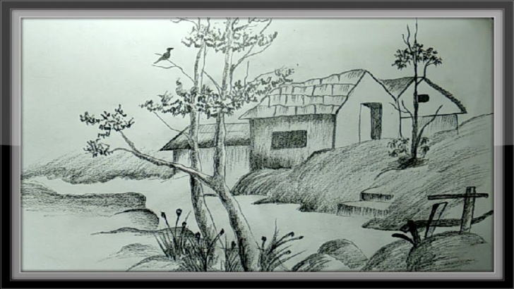 Good Easy Pencil Sketches Of Nature Step by Step Easy Pictures To Draw - Landscape Drawing Nature In Pencil Pic