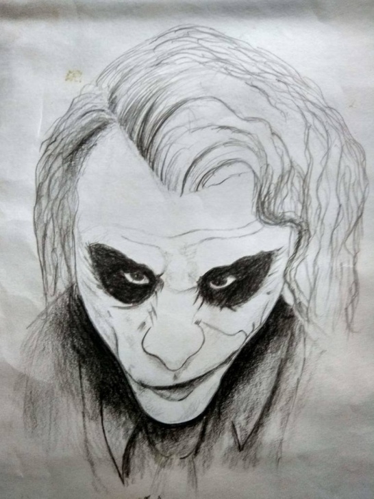 Good Joker Pencil Drawing Easy Joker Pencil Art Pics