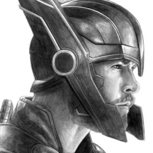 Pencil Sketch Of Thor
