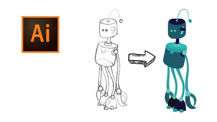 Good Scanning Pencil Drawings Tutorials 08 - Tracing Scanned Drawings In Adobe Illustrator Cc Picture
