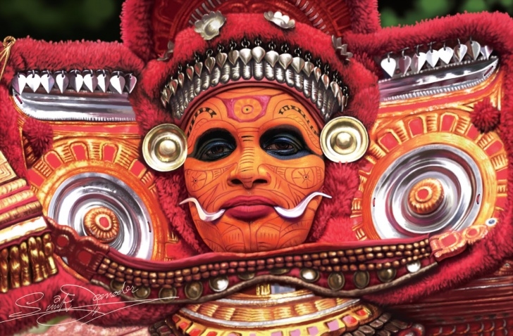 Good Theyyam Pencil Drawing Techniques Paintings For Sunil Damodaran: The Theyyam(Theyyattam)Popular Hindu Pictures