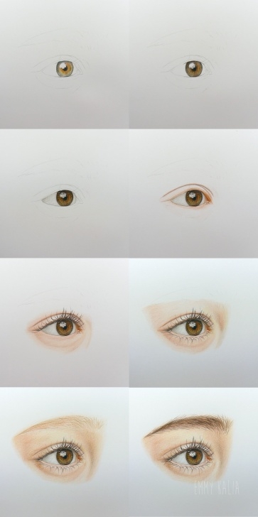Gorgeous Colored Pencil Drawings Step By Step Step by Step Video - How To Draw A Realistic Eye With Colored Pencils Step By Photo