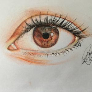 Colored Pencil Eye Drawing