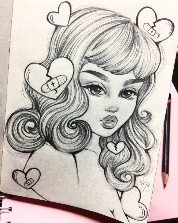 Gorgeous Cute Girl Pencil Drawing Step by Step Gorgeous Sweet Drawing.pencil.sketch | Drawing Ideas In 2019 Photos