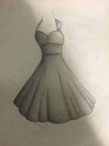 Gorgeous Dress Pencil Drawing Tutorial My Graduation Dress. Pencil Drawing. Sketch. Leave Feed Back Photo
