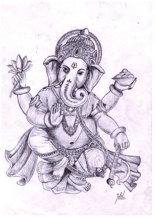 Gorgeous Ganesh Ji Pencil Sketch Free Free God Ganesh Drawings, Download Free Clip Art, Free Clip Art On Pic