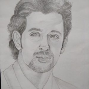 Hrithik Roshan Pencil Sketch