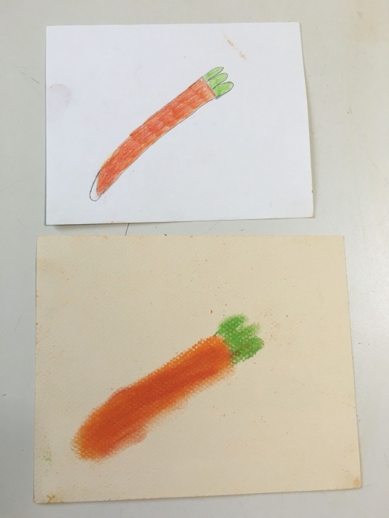 Gorgeous Pencil Cutting Art Easy Pencil And Pastel Carrot Drawing 5/23/16 4A | Art 1 4A | Carrot Picture