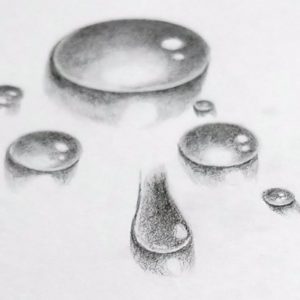 Pencil Drawing Water