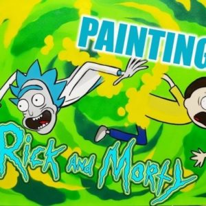 Rick And Morty Stencil Art
