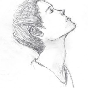 Sad Boy Pencil Art