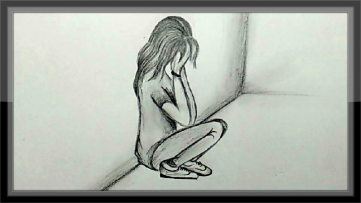 Gorgeous Sad Pencil Sketch Tutorial Cool Easy Drawings - Pencil Drawing A Sad Girl Picture Easy Pic
