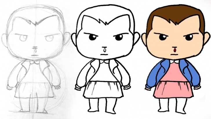 Gorgeous Stranger Things Drawing Easy for Beginners Eleven Drawing Lesson. Learn How To Draw Jane From Stranger Things Photos