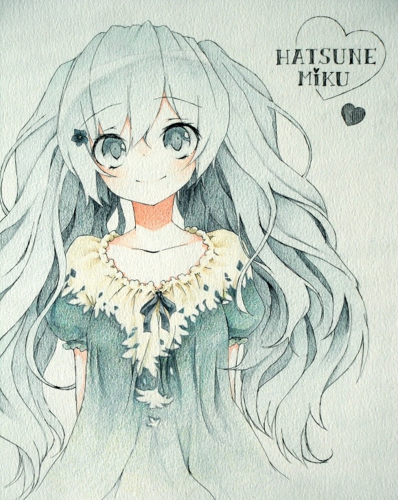 Incredible Anime Colored Pencil Step by Step Hatsune Miku Full 958838 10 Anime Colored Pencil | Xorforums Pic