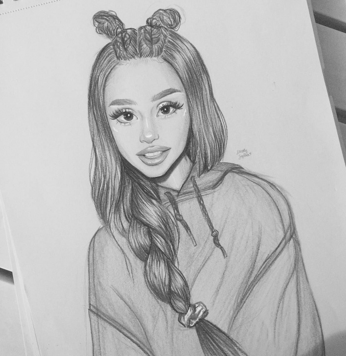 Incredible Ariana Grande Pencil Sketch Tutorials Art Belongs To @marlysophie On Instagram #arianagrande | This Is My Image